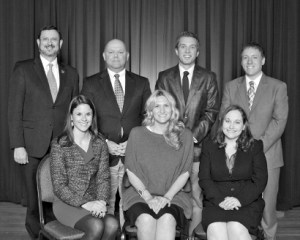 2012 IUP Young Alumni Achievement Award Group Photo B&W